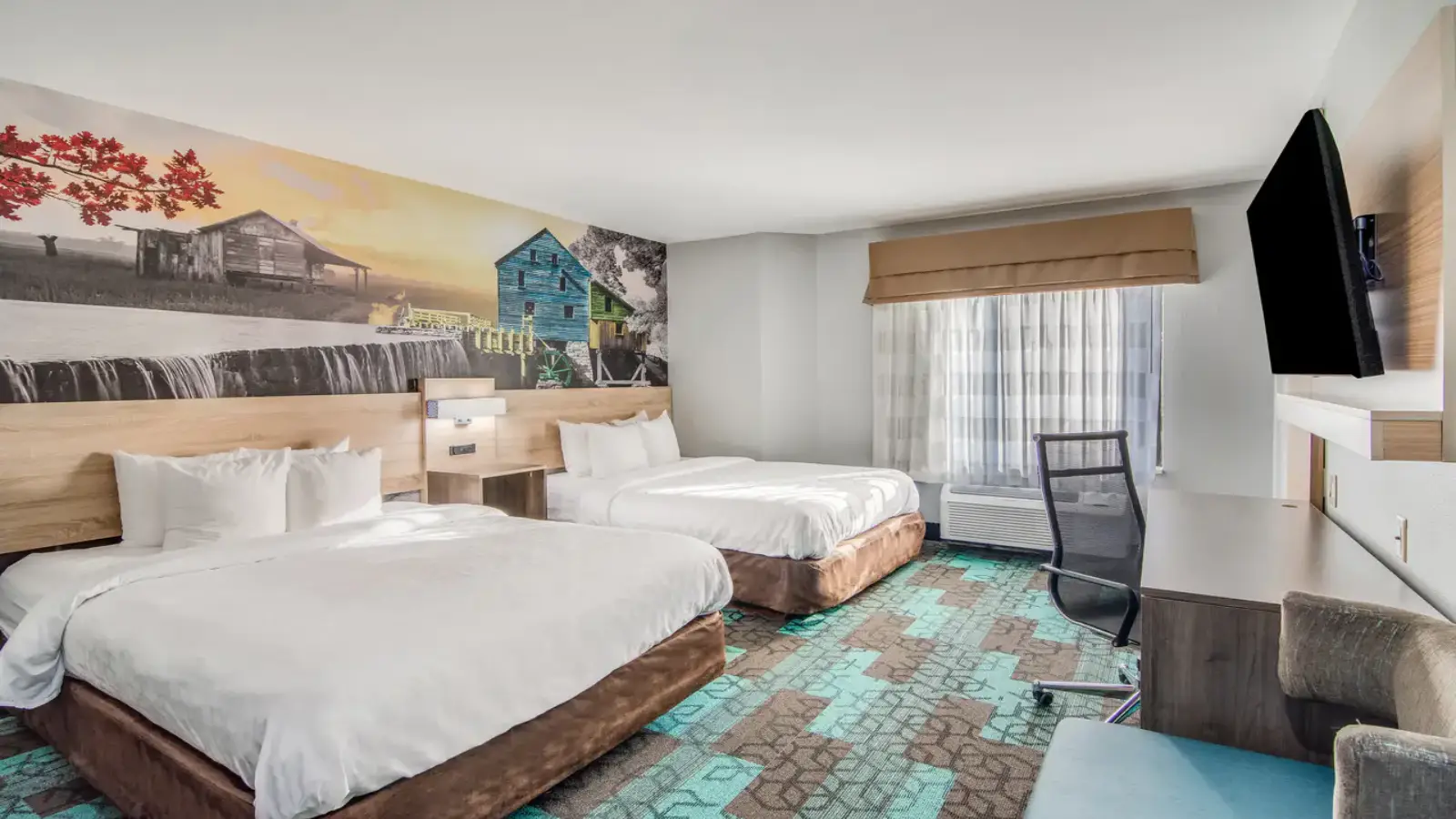 Spacious Queen Beds